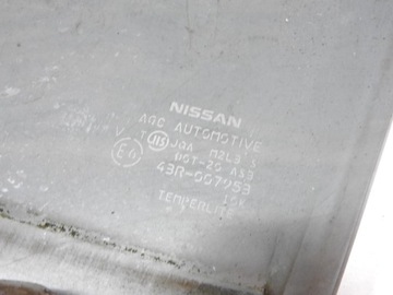 NISSAN X-TRAIL T31 08-13 Стекло задней правой двери