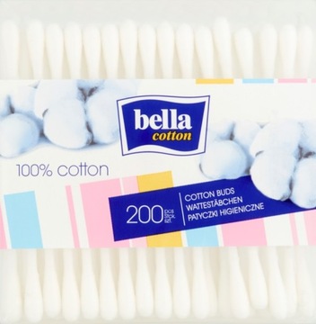 BELLA Patyczki higieniczne papierowe 200 sztuk