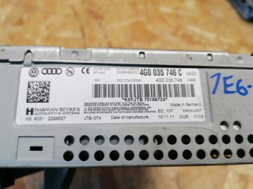 AUDI A6 РАДИОНАВИГАЦИОННАЯ MMI 4G0035746C