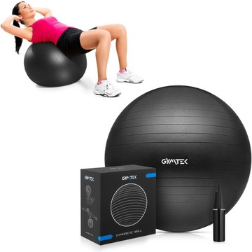 PIŁKA GIMNASTYCZNA DO ĆWICZEŃ FITNESS 65CM POMPKA