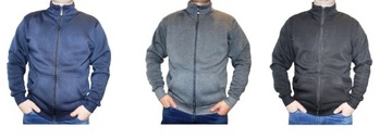 BLUZA MĘSKA NA SUWAK CZARNA SZARA GRANATOWA M