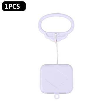 Pull Ring Music Box White Plastic Pull String Cloc