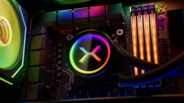 Водяной кулер KRUX HydroX 240 ARGB AIO, 2x120 мм вентилятора ARGB