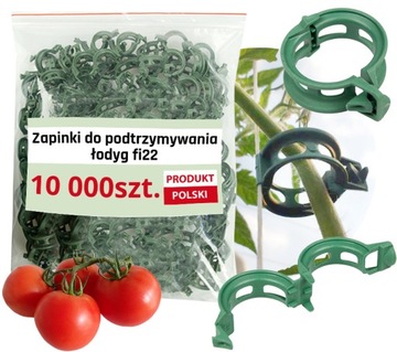 KLIPSY OGRODNICZE SPINKI DO MOCOWANIA ROŚLIN PĘDÓW ŁODYG ZAPINKI 10000szt