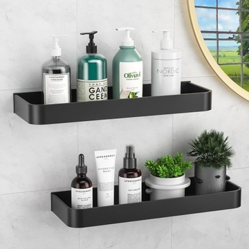 2 ШТ. САМОКЛЕЯЩИЕСЯ ПОДВЕСНЫЕ ПОЛКИ LOFT НАСТЕННЫЕ ДЛЯ ВАННОЙ КОМНАТЫ ДЛЯ ДУША