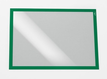 2 x RAMKA SAMOPRZYLEPNA MAGNETYCZNA PLAKATOWA INFORMACYJNA A3 ZIELONA