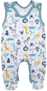 ŚPIOCHY NIEMOWLĘCE ŚPIOSZKI BAWEŁNIANE ROZPINANE r.74 LITTLE JUNGLE /58/