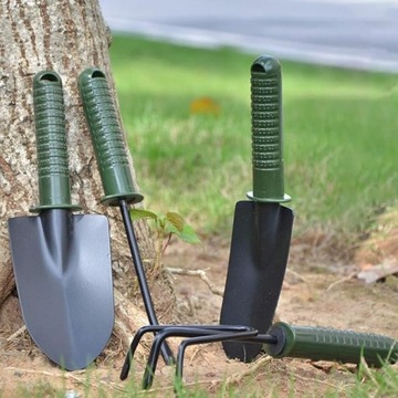 НАБОР МЕТАЛЛИЧЕСКИХ САДОВЫХ ИНСТРУМЕНТОВ ЛОПАТА ГРАБЛИ SKAWN Clawn