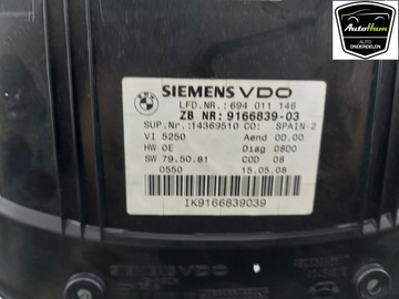 BMW 3 E90 E91 2008 PŘÍSTROJOVÁ DESKA BUDÍKY