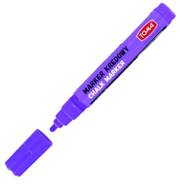 Marker fioletowy KREDOWY 4,5mm okrągły do menu szyb potykaczy TO-292 TOMA