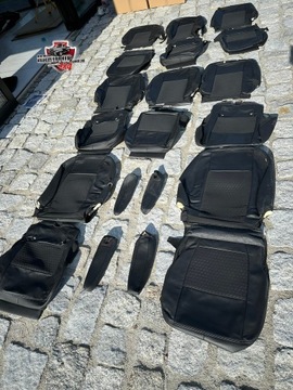 POKROWCE Oryginalne Zestaw Skóra na Fotele Ford Transit Custom