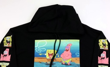 Bluza męska z kapturem Nickelodeon Spongebob Kanciastoporty r. M kieszeń