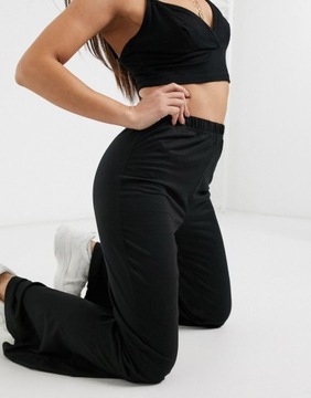 MISSGUIDED SPODNIE DRESOWE CZARNE LUŹNE 34 XS 1AAA