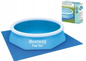 MATA POD BASEN JACUZZI SPA PODŁOGA FOLIA PODKŁAD BESTWAY 58000 * 274x274cm
