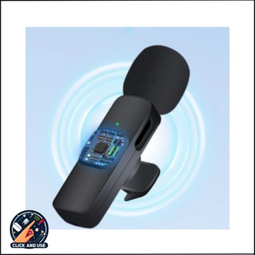 ПРОФЕССИОНАЛЬНЫЙ БЕСПРОВОДНОЙ МИКРОФОН С ЗАЖИМОМ ДЛЯ ГАЛСКА, 2X