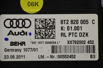 AUDI A4 A5 8K RADIÁTOR 8T2820005C BEHR UK