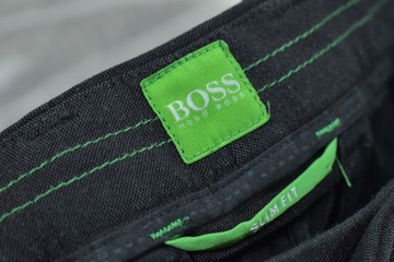 HUGO BOSS Szare Spodnie Męskie Joggery Chinosy 48