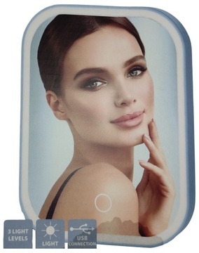 HITLED LUSTERKO PODŚWIETLANE DO MAKIJAŻU PRZENOŚNE