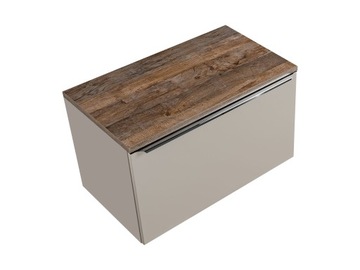 SZAFKA ŁAZIENKOWA Z BLATEM 80 CM SANTA FE TAUPE