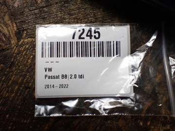 LIŠTA DVEŘE PRAVÝ ZADNÍ VW PASSAT B8 SEDAN 2016 2.0 DSG EU 3G0839902T 7245