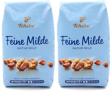 Zestaw 2 x Tchibo Feine Milde kawa ziarnista 500g