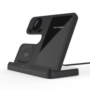 Быстрое индуктивное беспроводное зарядное устройство для Samsung 3в1