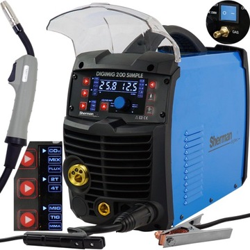 Spawarka MIGOMAT MIG MAG 200A TIG Sherman Synergia 200A 230V INWERTOROWA