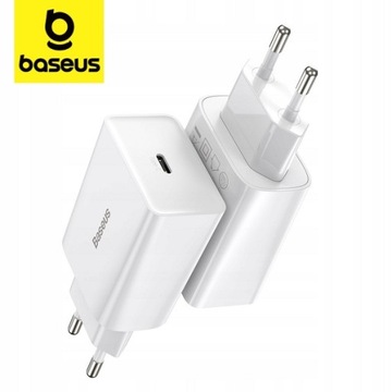 ЗАРЯДНОЕ УСТРОЙСТВО BASEUS FAST USB-C 20 Вт УНИВЕРСАЛЬНОЕ ДЛЯ IPHONE 12 13 14 15 PRO MAX