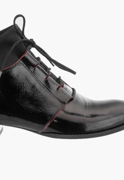 Botki Damskie Skórzane MACIEJKA Buty Skóra Półbuty Eleganckie Czarne 37