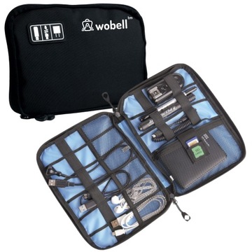 ORGANIZER PODRÓŻNY TORBA ETUI NA KABLE ŁADOWARKI AKCESORIA KIESZONKI MOCNY