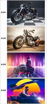 Постер 70х50 мотоциклы, мотоцикл, мотоцикл, Чоппер,