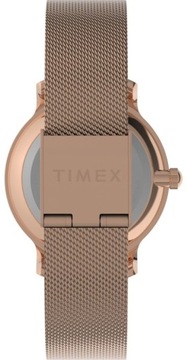 Klasyczny zegarek damski na bransolecie mesh Timex TW2W21400 Rose Gold