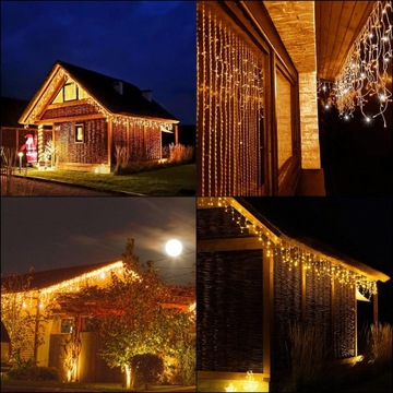 СВЕТОВАЯ ЗАВЕСА ICILES 1500LED ТЕПЛЫЕ БЕЛЫЕ ЛАМПЫ