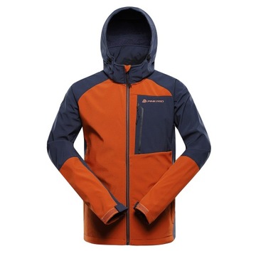 ALPINE PRO Kurtka trekkingowa męska softshell 8000 Hoor pomarańczowy r.4XL
