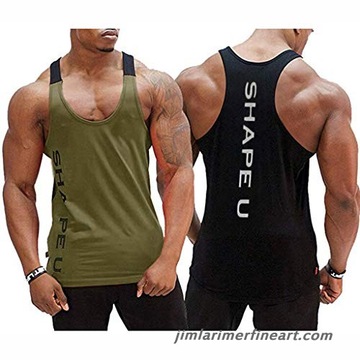 Tank Top SHAPE U na siłownię XXL OLIVE