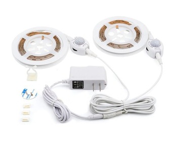 TAŚMA LED CZUJNIK RUCHU PIR POD MEBLE 2x 1,5m = 3m