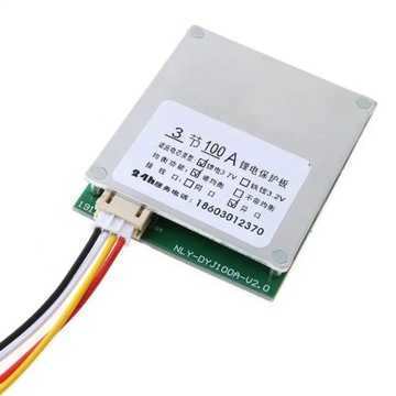 Плата защиты аккумулятора BMS 12 В 100 А с функцией балансировки 1 шт.