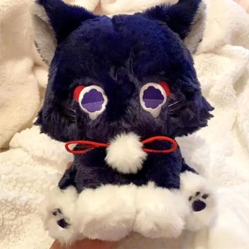 Genshin Game Anime Figure Doll Fluffy Cat Plushie Toy Impact Wanderer Pet