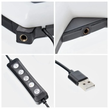 Кольцевая лампа LED Ring / Heart Stream RGB 12 дюймов ПОЛНОЦВЕТНАЯ с держателем