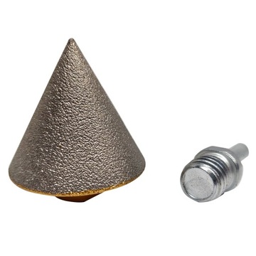 Каменный конус 50 мм М 16 с фрезерным хвостовиком 50 мм