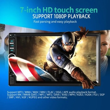 Acodo 2din стерео 7-дюймовый автомагнитола 2DIN с сенсорным экраном