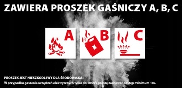 ШАРОВЫЙ ПОРОШОК ДЛЯ ТУШЕНИЯ ОГНЕТУШИТЕЛЬ A B C АВТОМОБИЛЬНЫЙ 0,5 КГ