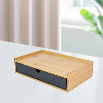 Столешница для хранения косметики, черная, однослойная