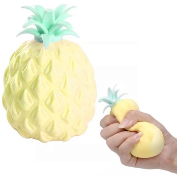 ZABAWKA GNIOTEK ANANAS PASTELOWY ANTYSTRESOWY SQUISHY OWOC OWOCE DLA DZIECI