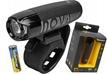 MOCNA LAMPKA ŚWIATŁO PRZÓD MOON NOVA 100 jasne 1-led CREE 100 lumen