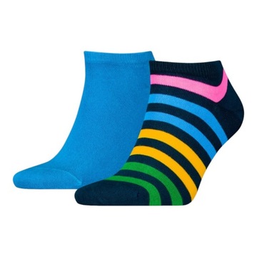 TOMMY HILFIGER SKARPETY SKARPETKI STOPKI 2P GRANATOWE/NIEBIESKIE r.39-42