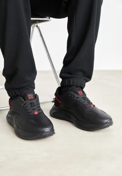 Półbuty męskie HUGO BOSS czarne sneakersy r. 46 buty sportowe trampki