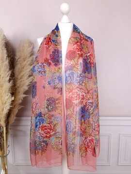 ШЕЛКОВЫЙ ПЛЯЖНЫЙ ШАРФ ПАРЕО, накидка, летнее платье - ЦВЕТА