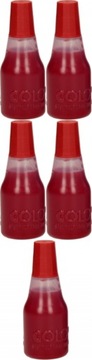 Tusz do stempli pieczątek Colop 25ml czerwony x5