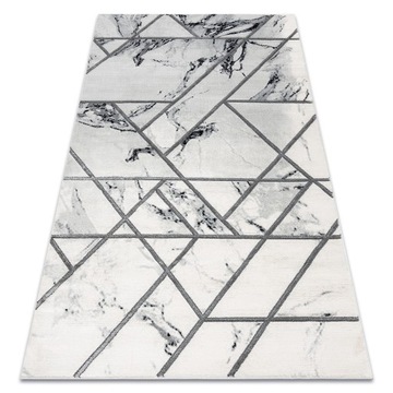 STYLOWY DYWAN 120x170 cm MARMUR srebrny #AF655